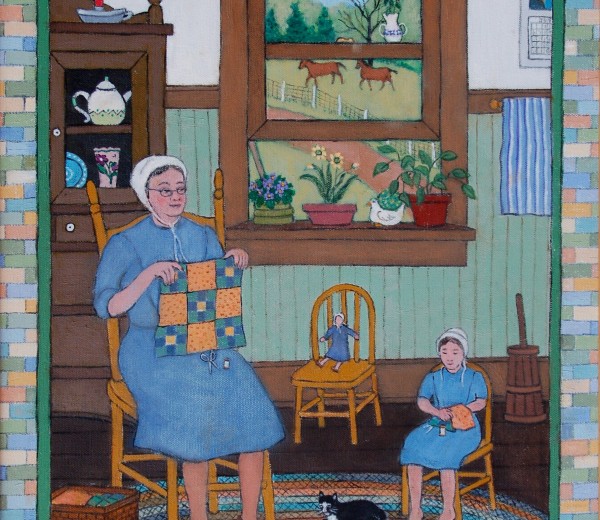 Quilting Lesson
16x20-2009