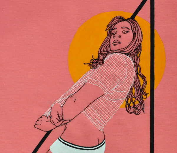 JUHLIA (SHE/HER): JUHLIA IN MESH TOP, 12x16