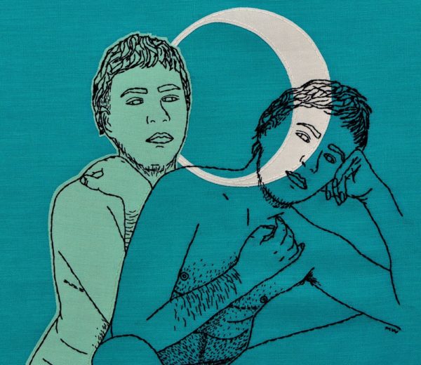 SOLD- ALF (HE/THEY): WAXING CRESCENT, 12 X 12