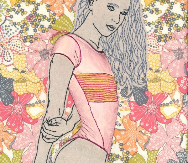 SOLD- CAM (THEY/HE): SPRINGTIME AND STRIPES, 9 X 11