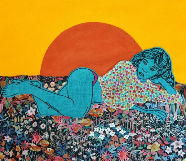SOLD- VANIALL (SHE/HER): VANIALL IN TEAL, 13 X 10