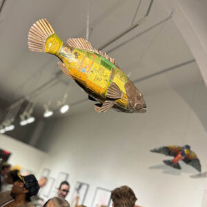 Mixed Media Fish by Woody Blackwell